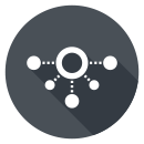 Branched point scheme icon related to the endless functionality
